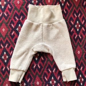 Zutano Cozie Fleece Cuff Pant, khaki color, size 3 mos